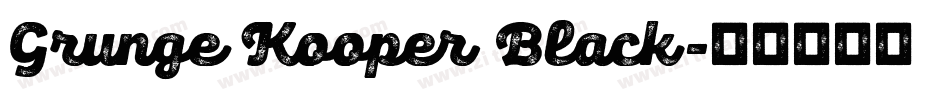 Grunge Kooper Black字体转换